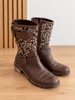 Limited Stifeletten alles Leder spez. Nieten Gr. 37
