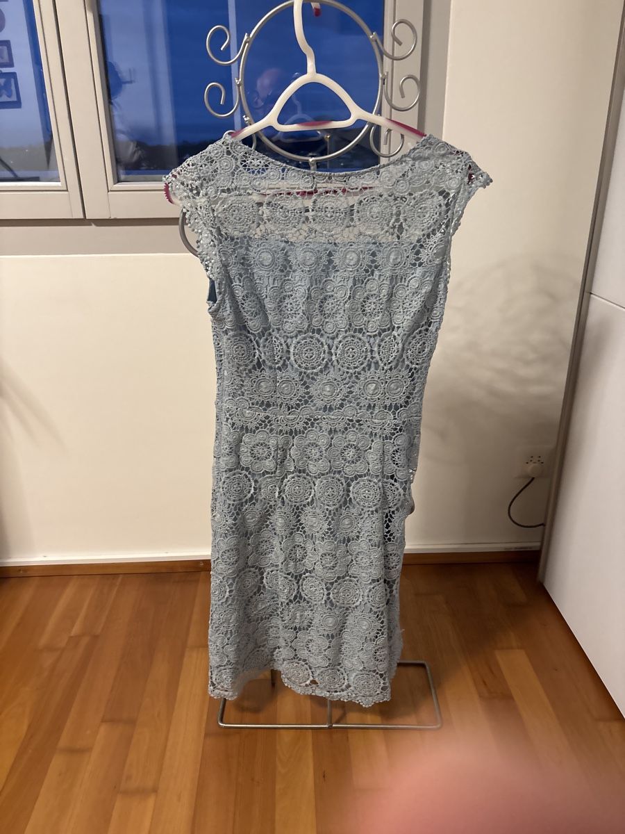 Taifun Vestiti: Taifun Spitzenkleid hellblau Grösse 36 frühlinghaft – Usato da Oberwil BL venduto da Big-al 1