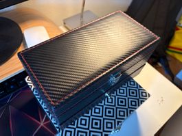 Uhrenbox für 4 Uhren mit Fach