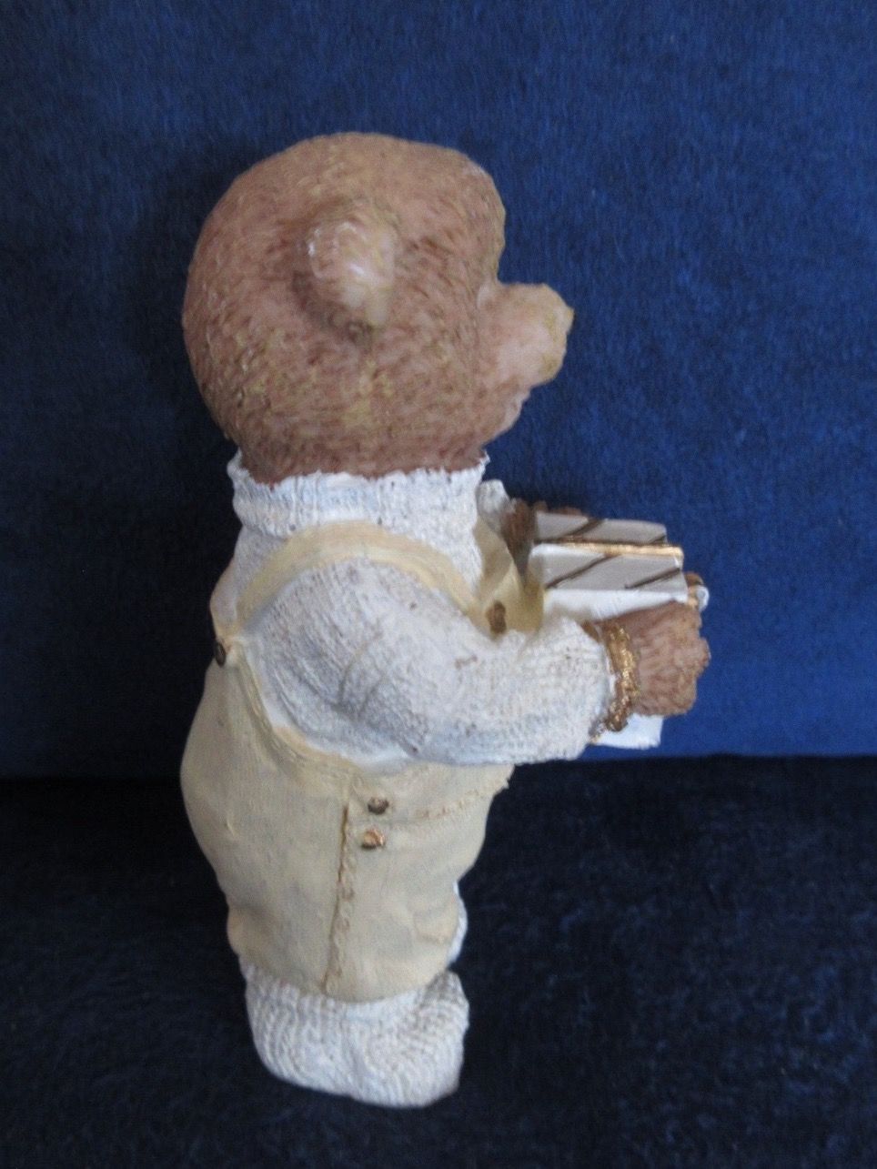 Statuette: Teddybär, kleiner Bär, Bärli mit Geschenk, Teddy – Usato da Egg b. Zürich venduto da Mogli93 1