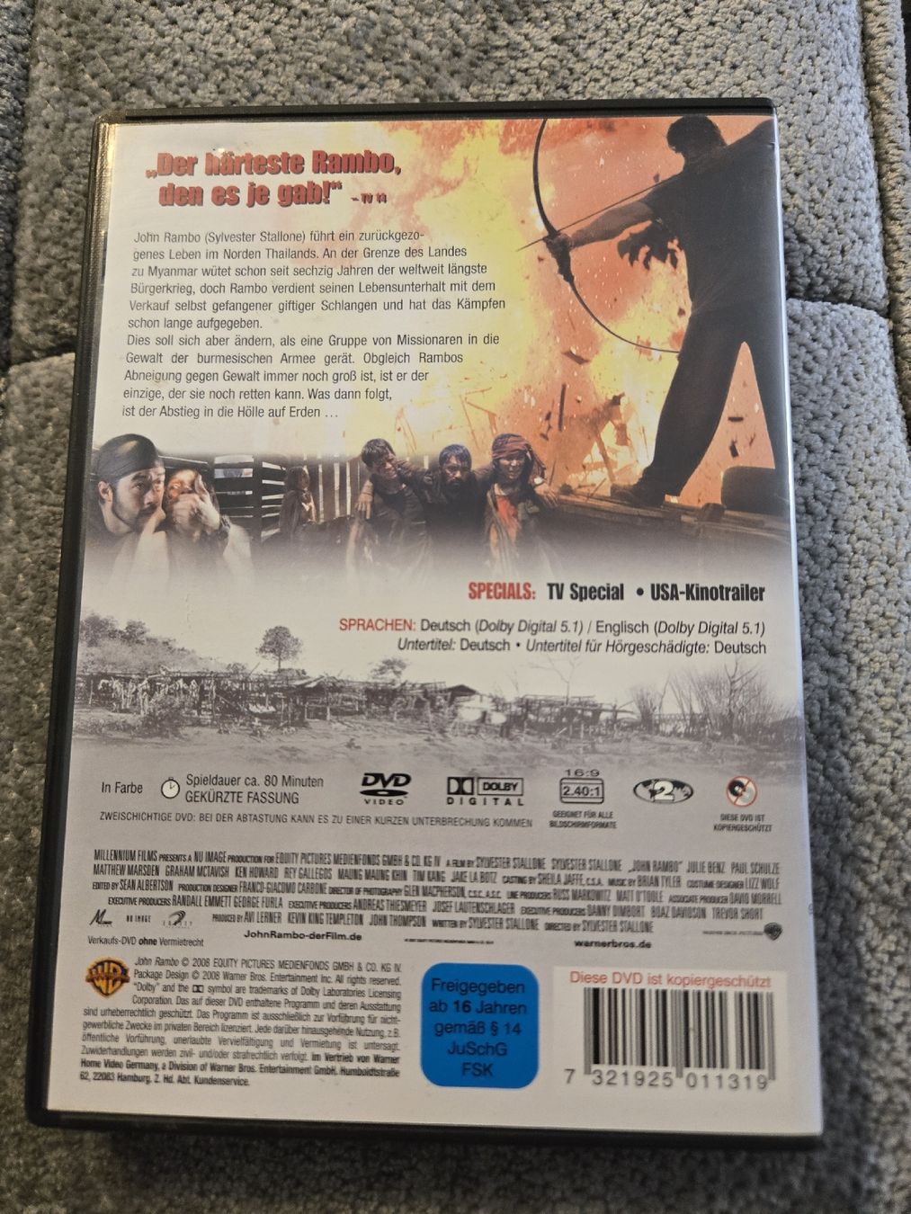 Tutti i DVDs: John Rambo DVD – Usato da Bussigny venduto da Kfdlt 1