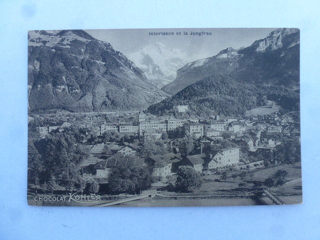 Cartoline postali: Ansichtskarte Interlaken et la Jungfrau – Usato da Walkringen venduto da Casablanca777