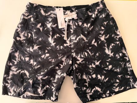 UNDIZ, Badeshorts Herren, Grösse M, Farbe Schwarz/Weiss