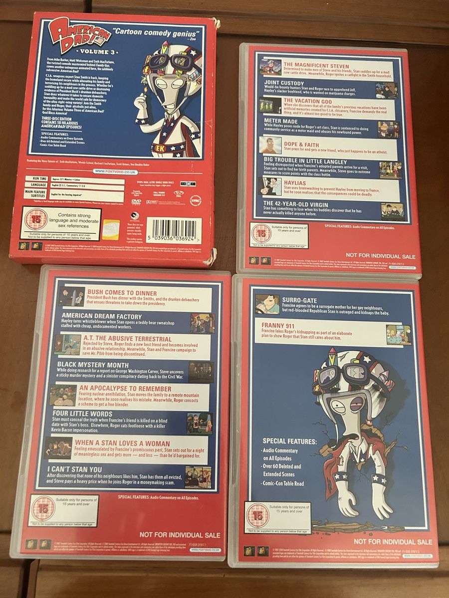 Tutti i DVDs: DVD collezione American Dad – Usato da Montagnola venduto da ste_w9hh 1