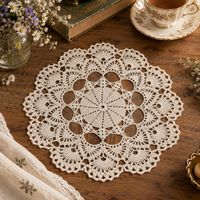 🤍 Kunstvolles Häkeldeckchen Spitzdeckchen Doily