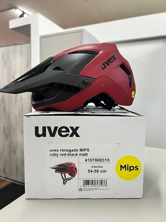 Caschi: Velohelm uvex renegade MIPS ruby red-black matt  – Usato da Sursee venduto da pil_xg2h 5
