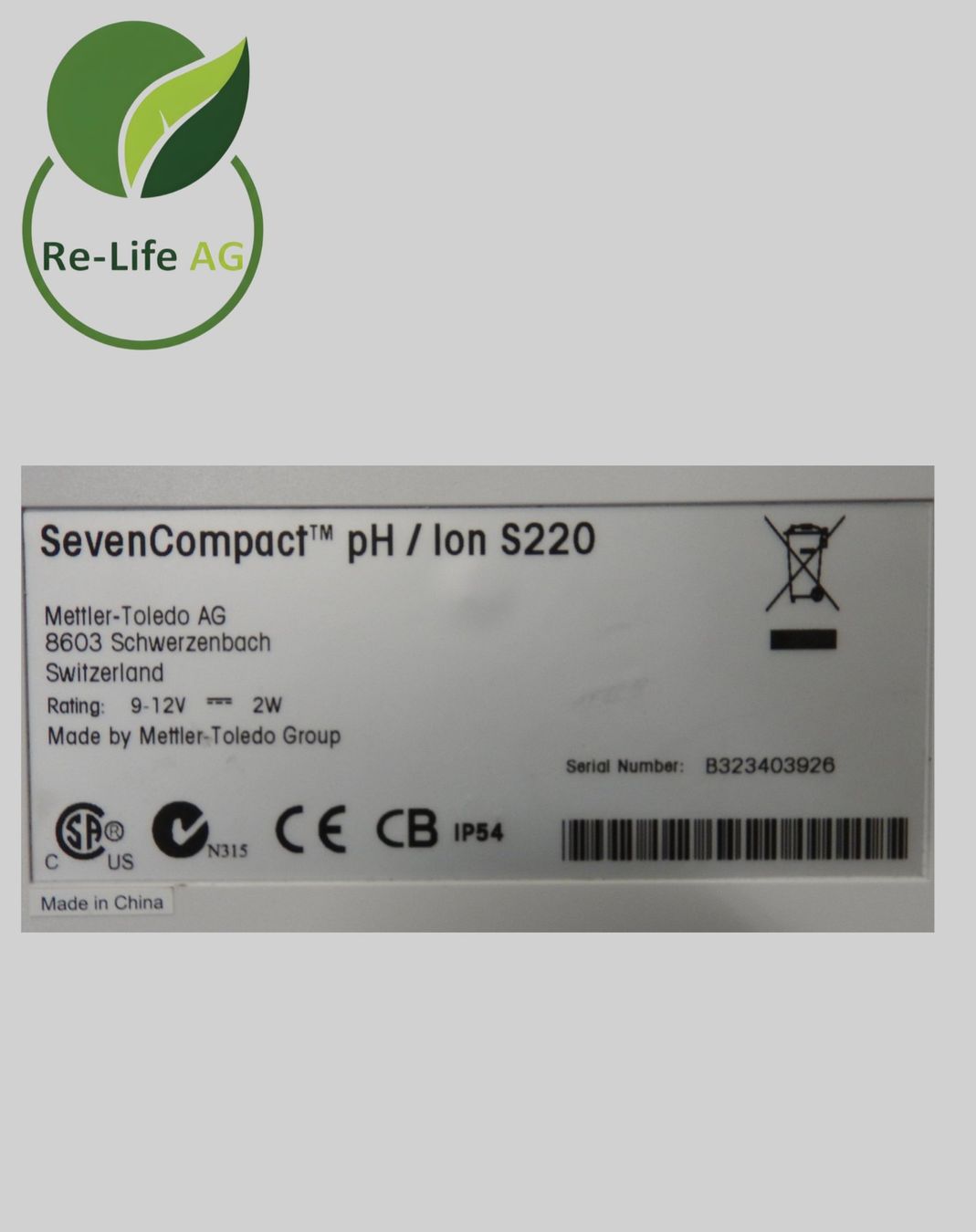 Tutte le macchine: Mettler | Seven Compact S220 | Benchtop pH meter – Usato da Reinach BL venduto da Re-LifeAG_Labor 4
