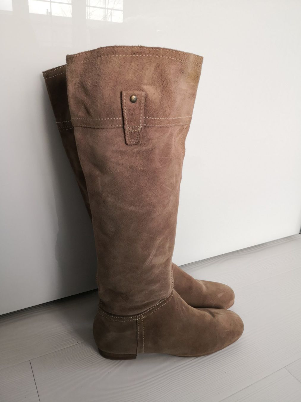 Mango Scarpe da donna: 🤩MANGO WILDLEDER-STIEFEL, BEIGE – Usato da Olten venduto da Naja-Twins-Twins 2