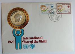 Numisbrief Internationales Jahr des Kindes 1979 mit Silber