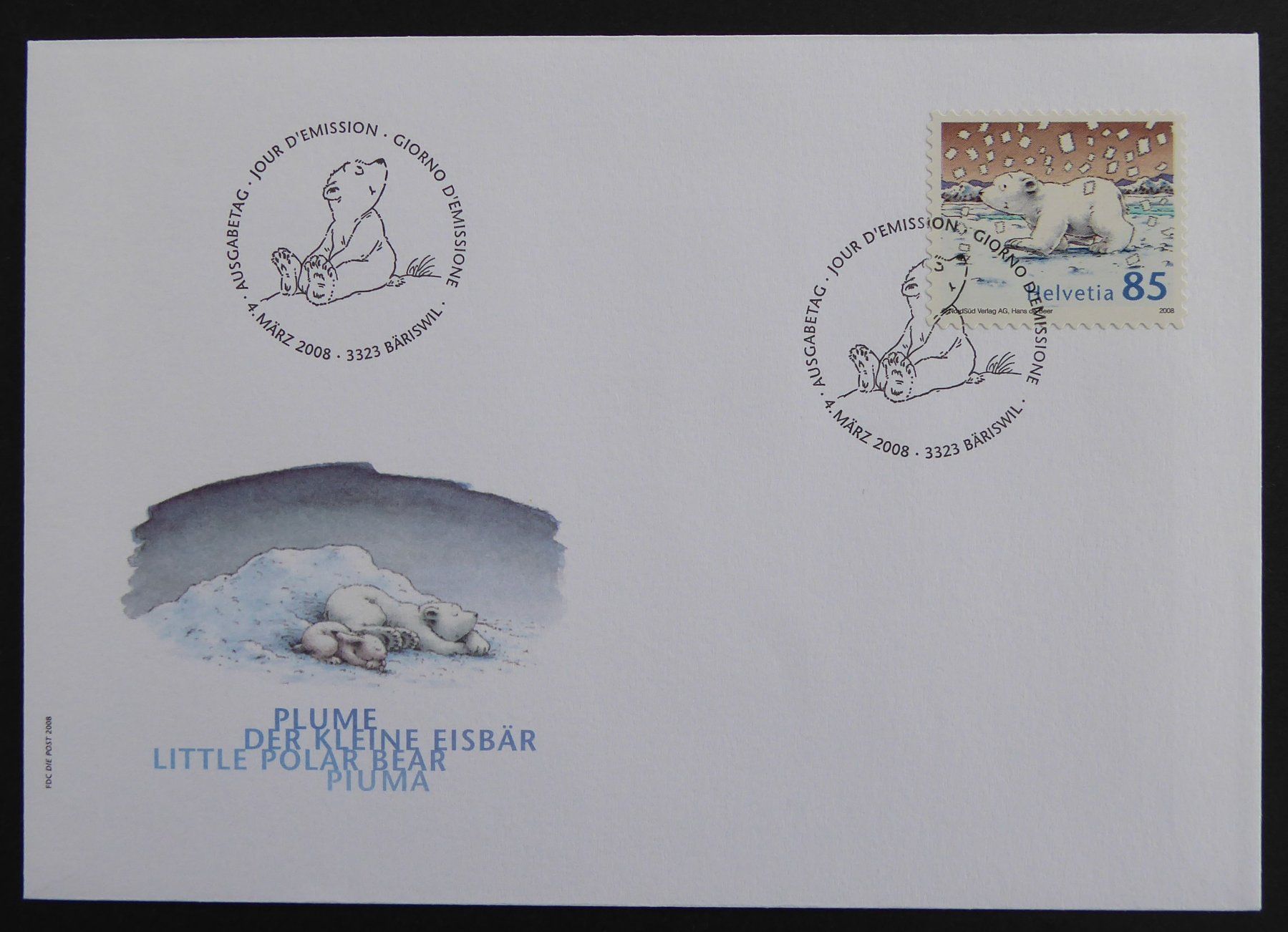 Tutti i francobolli: 2008 - CH - Znr. 1262 / Einzelwert - FDC - ES - 04.03.2008 – Usato da Holziken venduto da Cindy003