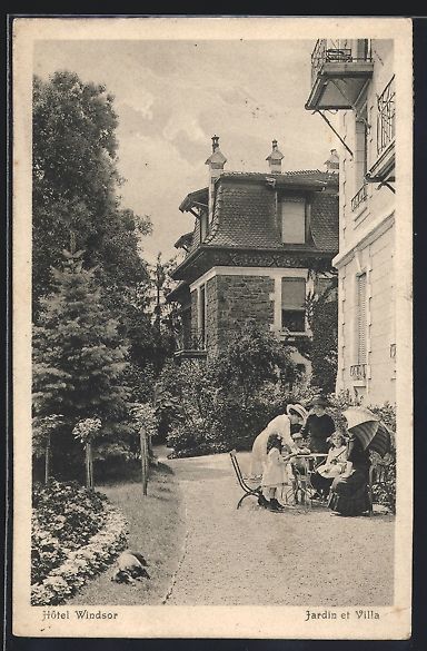 Ansichtskarten: AK Lausanne, Hotel Windsor, 1913 – Gebraucht aus Berlin von bartko-reher