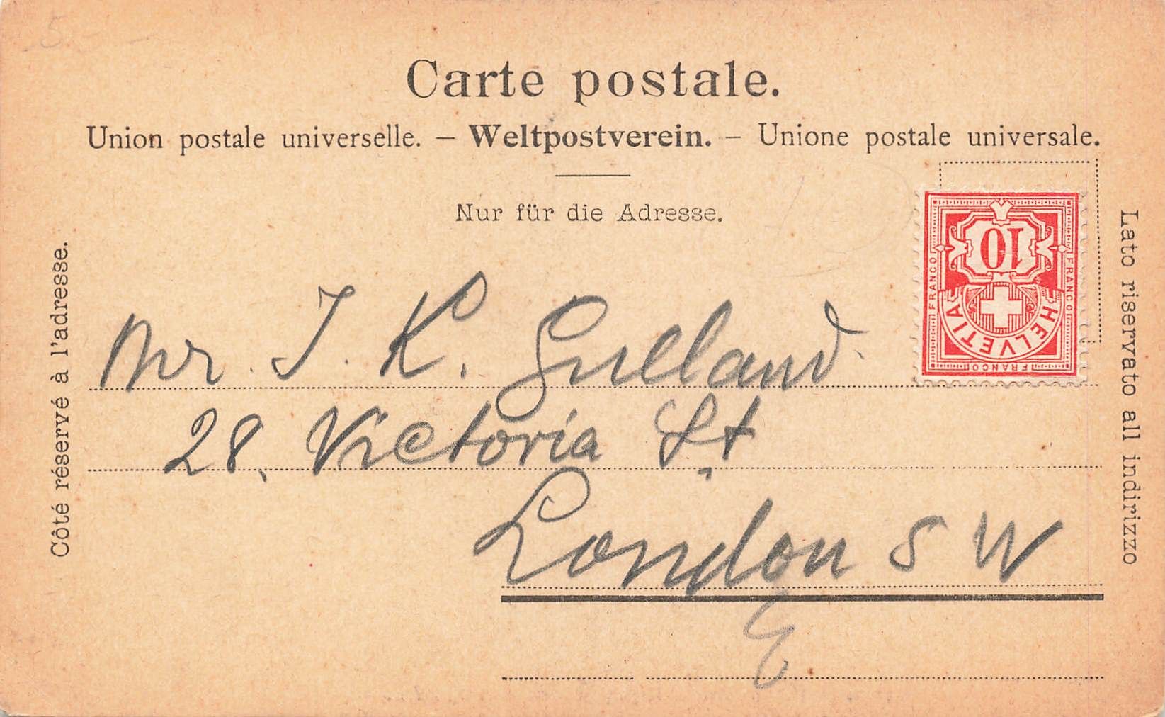 Cartoline postali: Schynige Platte BE Panorama Bahn mit Eiger Mönch und Jungfra – Usato da Biasca venduto da Blenio71 1