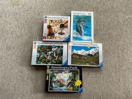 5 Puzzle Ravensburger ,500 Teile