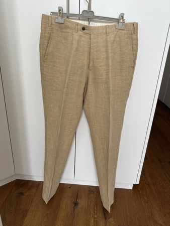 Pescacolo Napoli Linen Trousers Beige Size 54