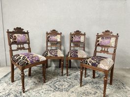 Set of Four Antique Victorian Parlour Chairs - Autumn 🍂