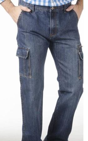 Cargojeans mit praktischen Taschen, blue stone, Gr.30