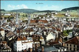 ST. GALLEN Teilansicht, Wursterei Rietmann (Olma Bratwurst)