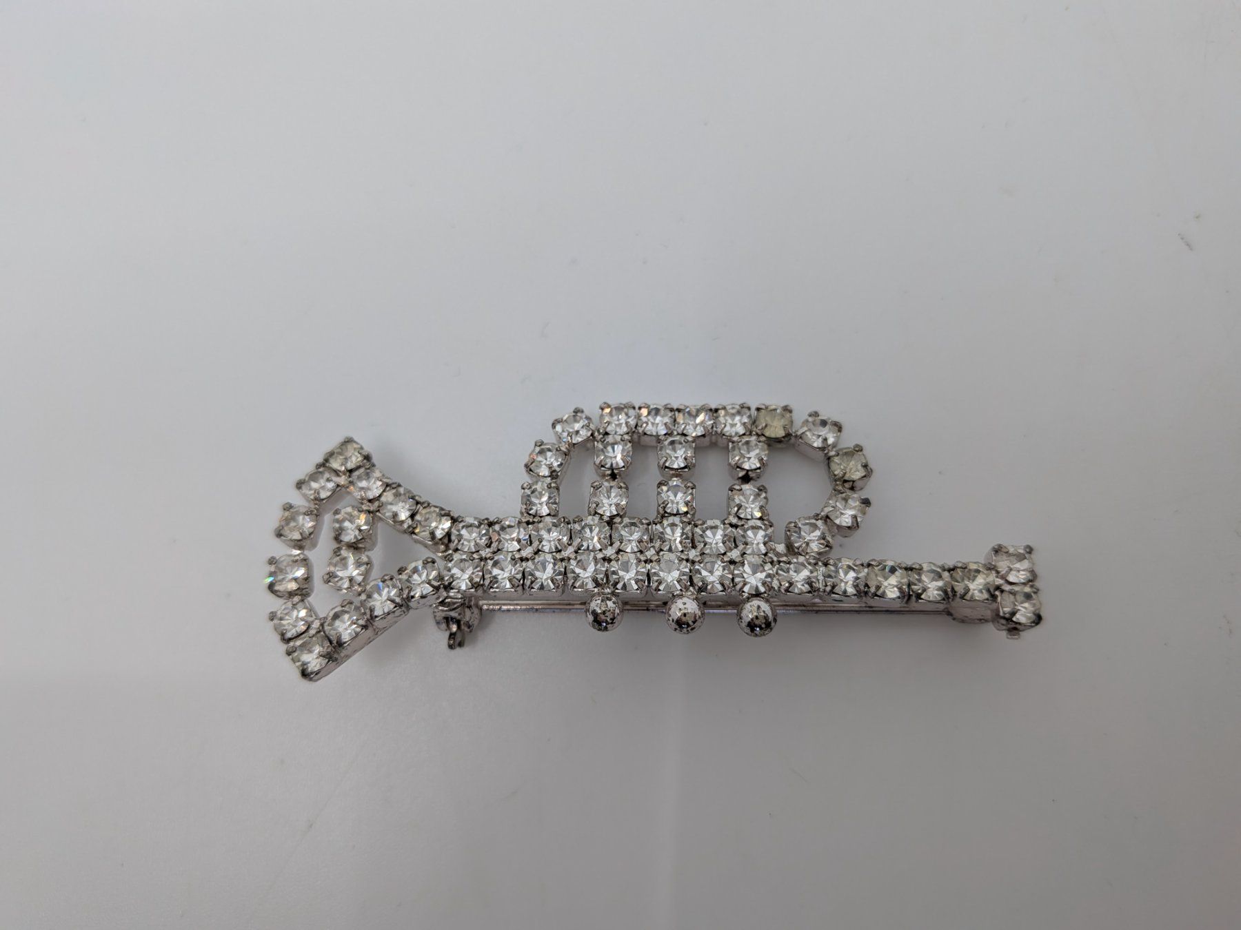 Spille & Fermagli: Brosche Trompete Strass Gablonz – Usato da Emmen venduto da magelan 2