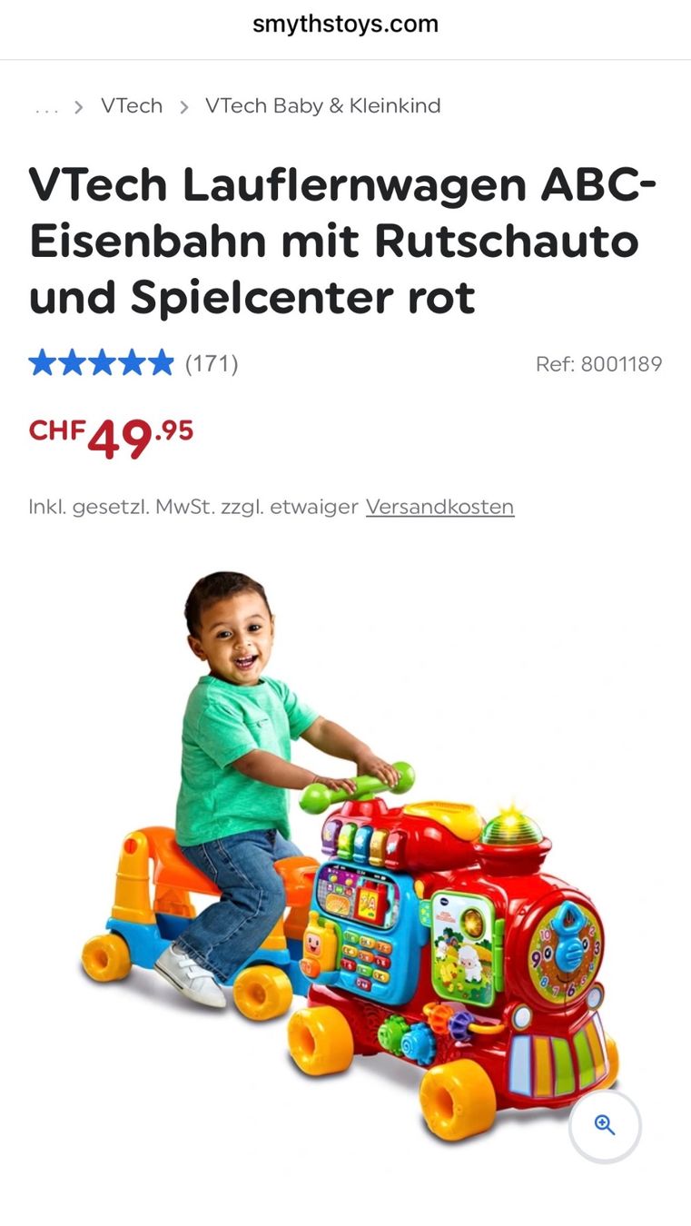 Vtech Giocattoli: VTech Sit-to-Stand Ultimate Alphabet Train – Nuovo (secondo la descrizione) da Bülach venduto da VM8392X 5