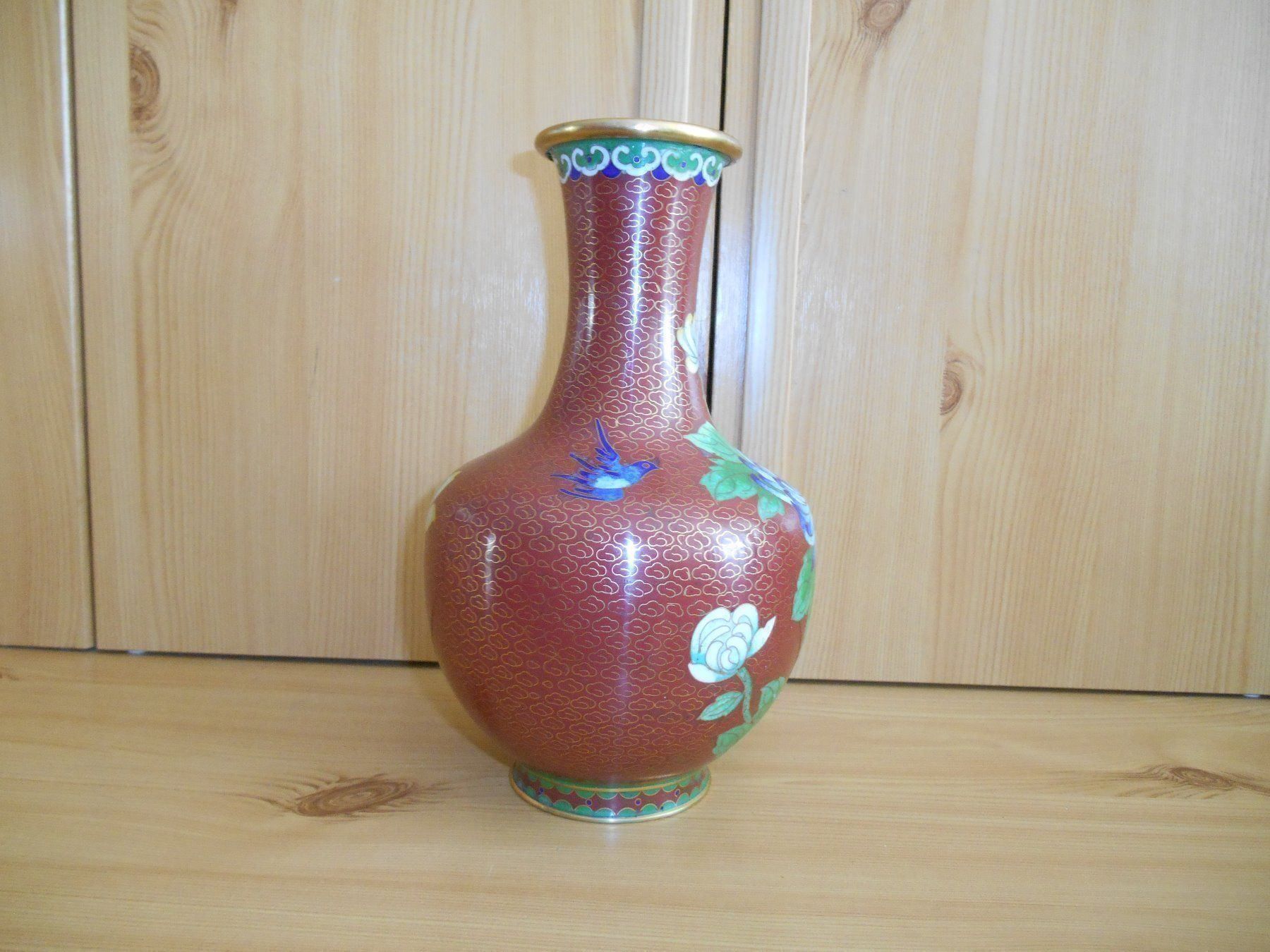 Vasi & Recipienti: Schöne Cloisonné Vase, Höhe 21.5cm – Usato da Basel venduto da fafa68 2