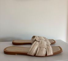 Stradivarius Sandalen / Ecru /Grösse 38