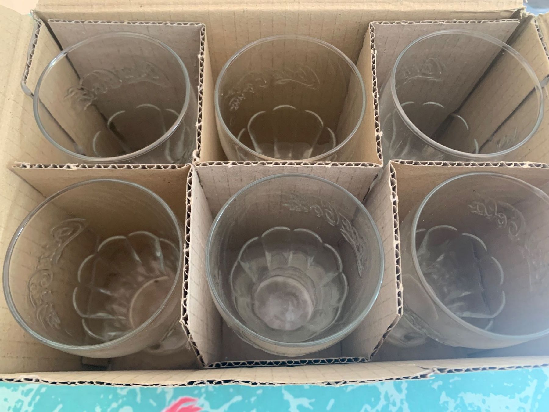 Coca-Cola Bicchieri: 6 COCA COLA GLÄSER VINTAGE – Nuovo (secondo la descrizione) da Embrach venduto da korbflechter49 2