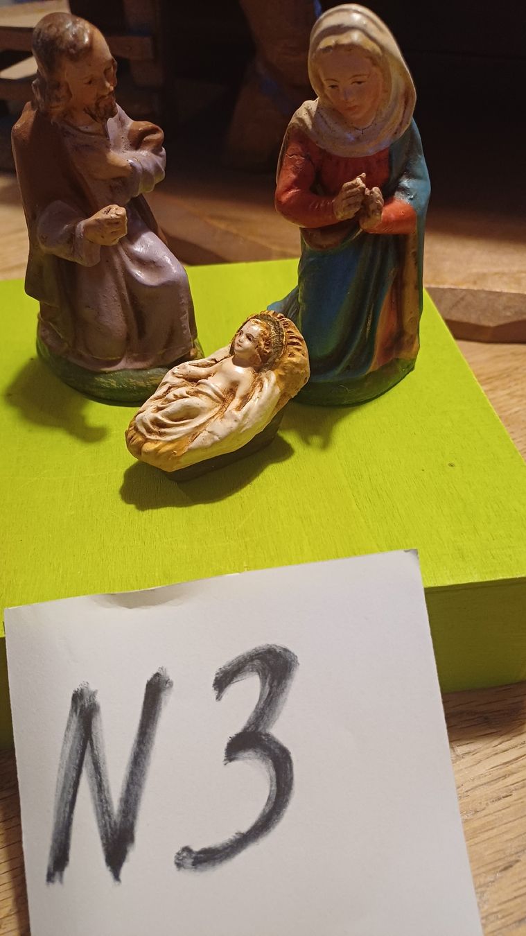 Figuren: Antike Krippenfiguren 3 Teile  – Gebraucht aus Flawil von Naphtali 6