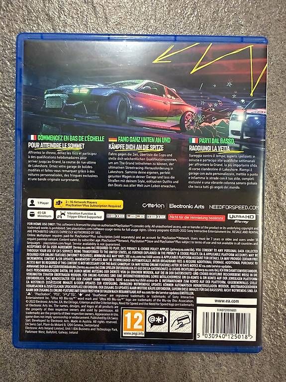 Giochi: Need for Speed Unbound -  PS5 – Usato da Oberentfelden venduto da a-l-e-x 1