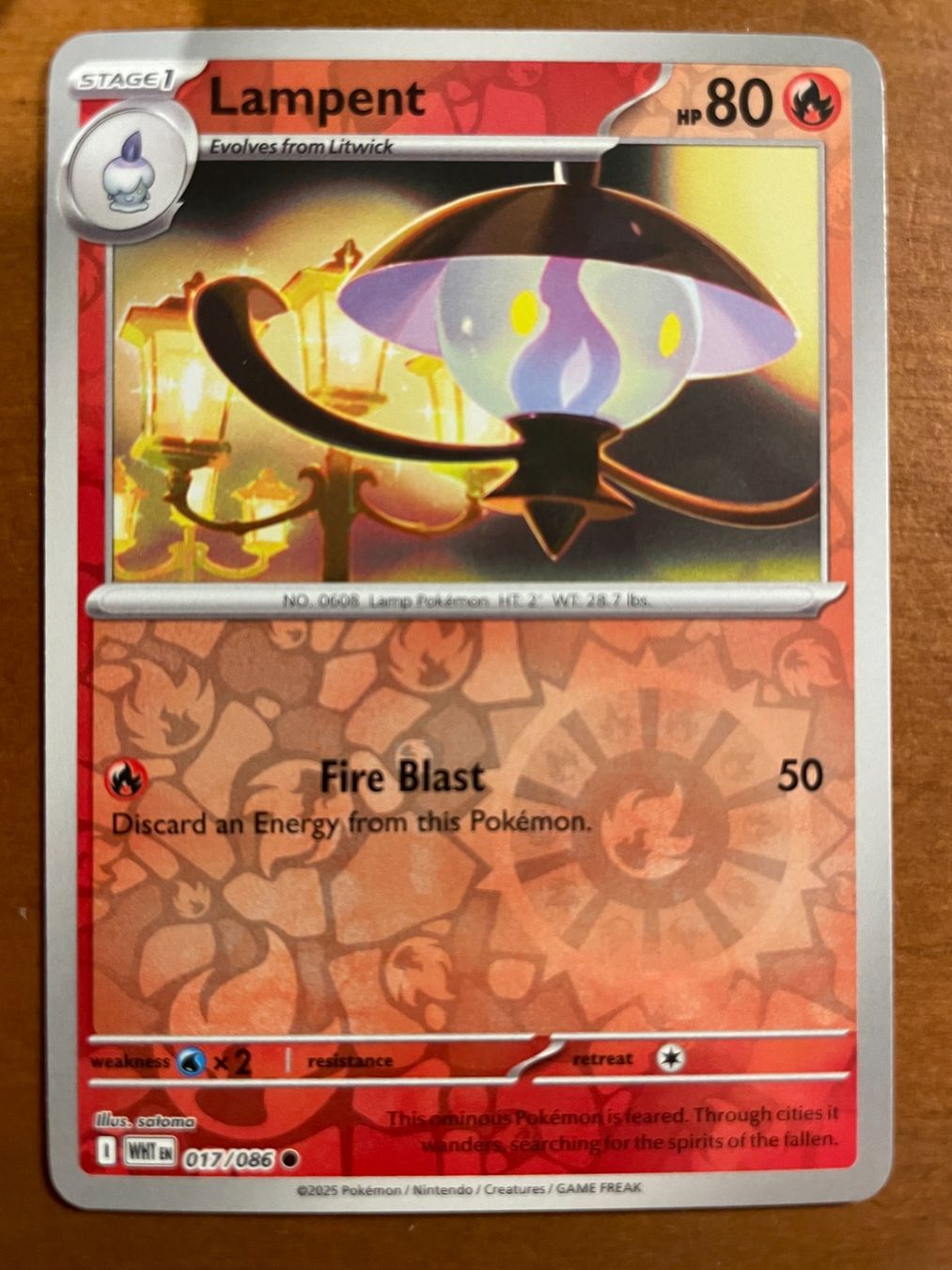 Pokémon Carte collezionabili: Pokemon Lampent Reverse (Versand gratis) – Nuovo (secondo la descrizione) da Chur venduto da Angerson