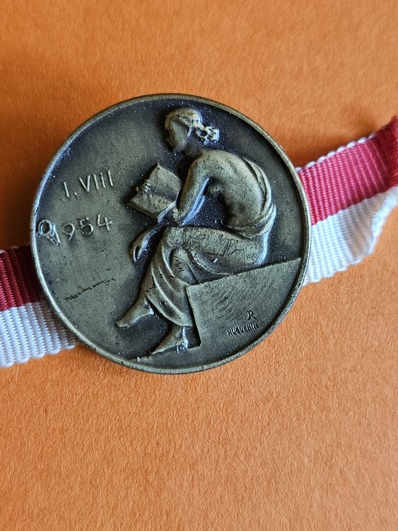 Médaille De Lutte Wrestling - Challenge USMT 1954 - Originale Française