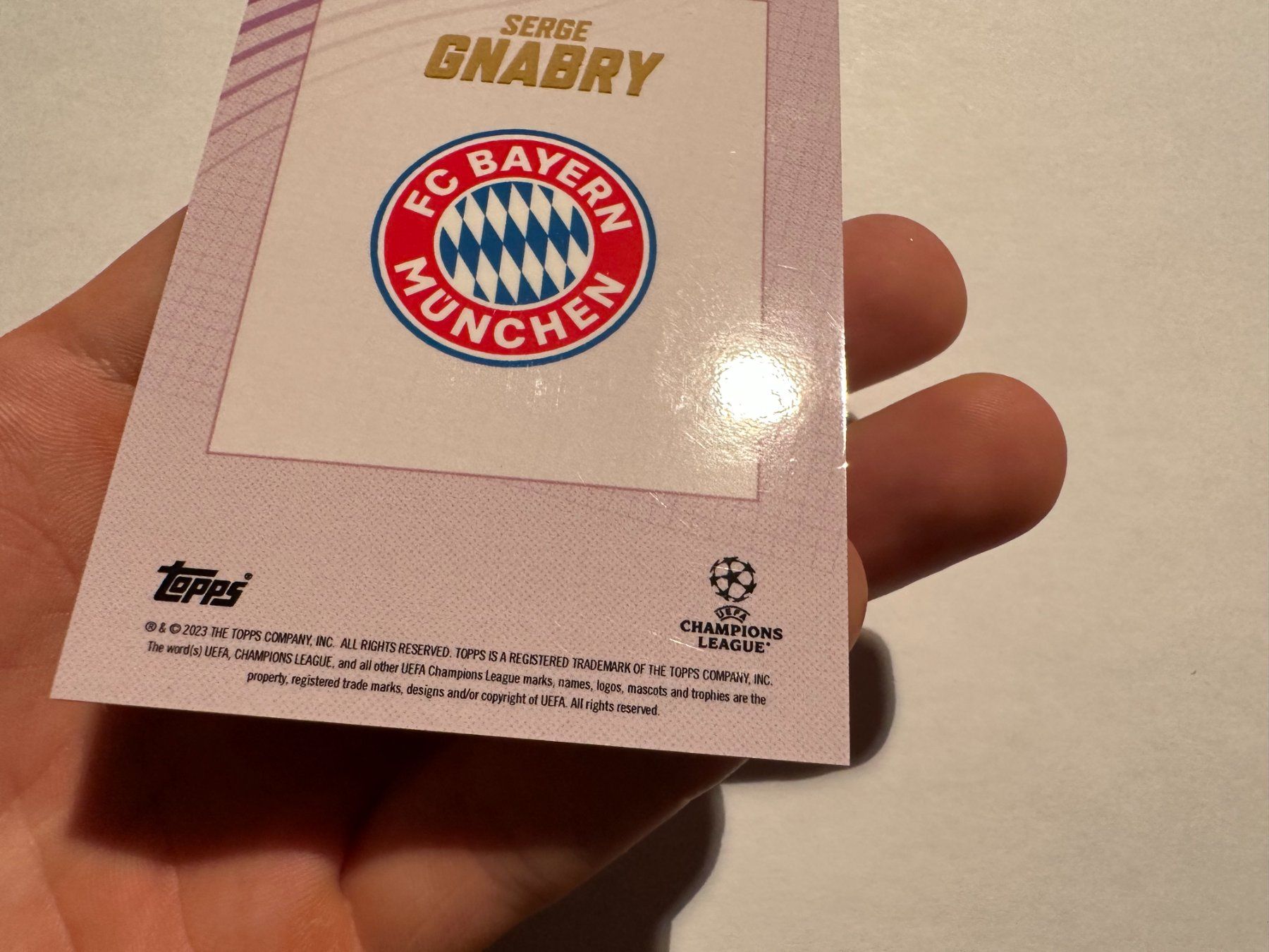 Panini Carte collezionabili: 2022 Topps UCL Serge Gnabry 01/25 – Usato da Hagendorn venduto da Pokecollectorch 8
