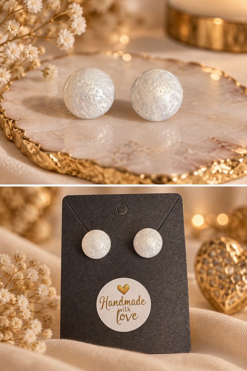Orecchini pendenti & Orecchini a lobo: Wunderschöne handgefertigte Ohrstecker aus Resin  – Nuovo e nell'imballaggio originale da Murgenthal venduto da mah_vy9v 1