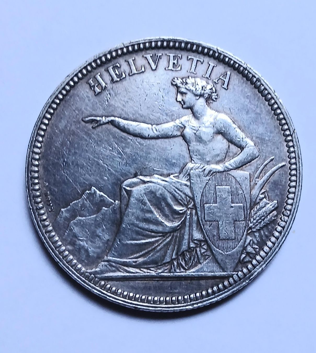 Alle Münzen: 5 Fr argent 1874 – Gebraucht aus Sciernes-d'Albeuve von Dojo004
