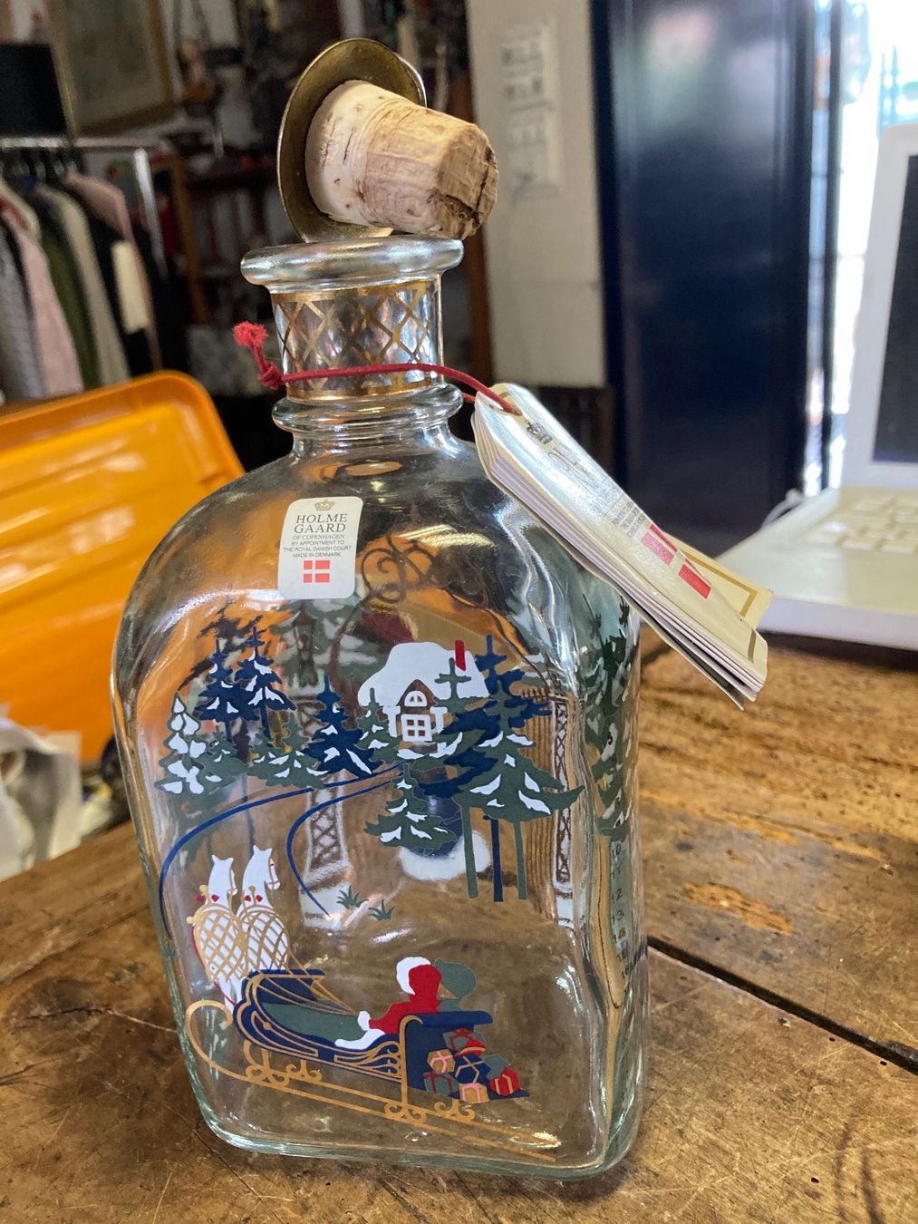Carafes: Vintage Holme Gaard Glas Karaffe mit 2 Schnapsgläser – D'occasion à Bern par Jwpm66