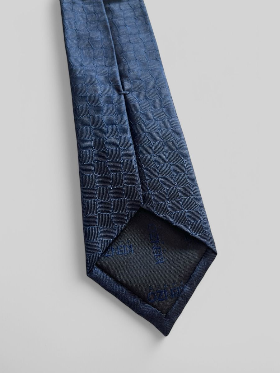 Kenzo Cravatte: KENZO PARIS Krawatte | Schmal & Modern | 100% Seide | Blau – Usato da Zürich venduto da Recode.Fashion 3