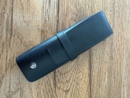 Montblanc Stifteetui Leder schwarz für 2 Stifte gebraucht