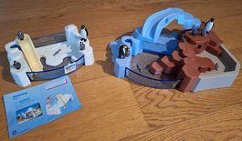 2 Playmobil Pinguin-Becken