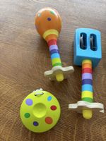 Holz-Rassel Set Kinder Musikinstrumente bunte Farben