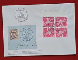 TAG DER BRIEFMARKE STANS NIDWALDEN KEHRDRUCK PFERD 1967