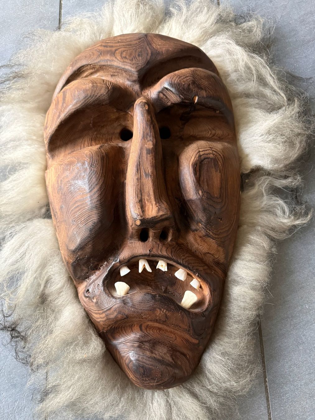 Masken: Grosse   Holzmaske   Tschäggättä    Maske – Gebraucht aus Subingen von ArtBead 6