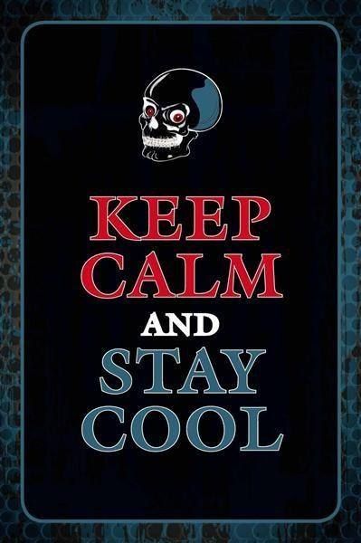 Insegne: Blechschild-KEEP CALM AND STAY COOL – Nuovo e nell'imballaggio originale da Rupperswil venduto da big-one-sale