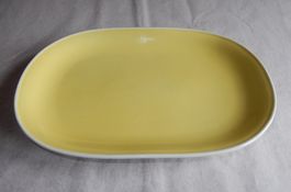 Rössler grosse Fleischplatte 36 cm, gelb, gut