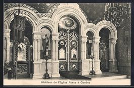 AK Genéve, Intérieur de l'Eglise Russe