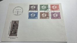 1957 FDC OMS Blanco Kuvert