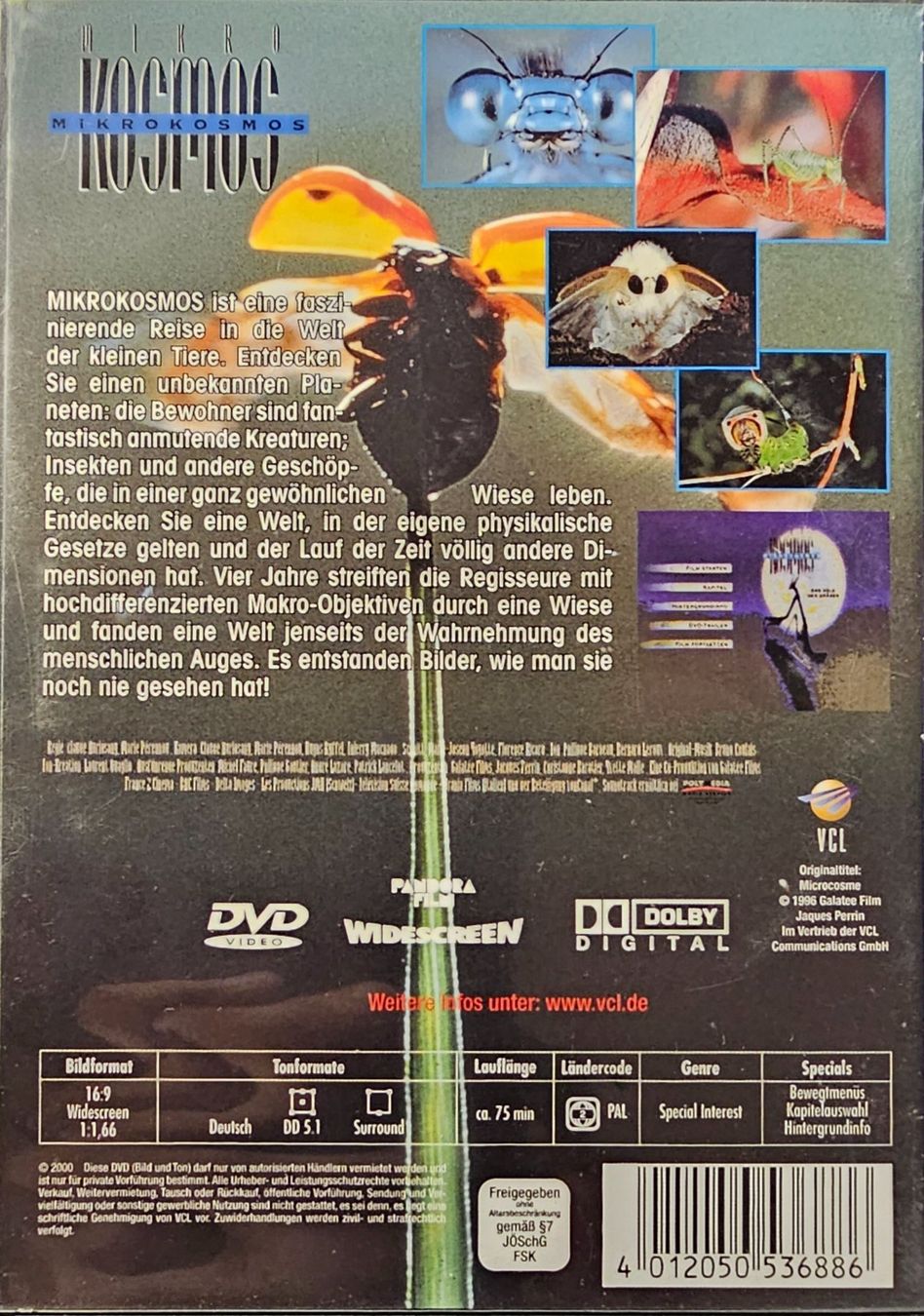 Tous les DVDs: Mikrokosmos - Das Volk der Gräser – D'occasion à Wahlen b. Laufen par Cg10 1