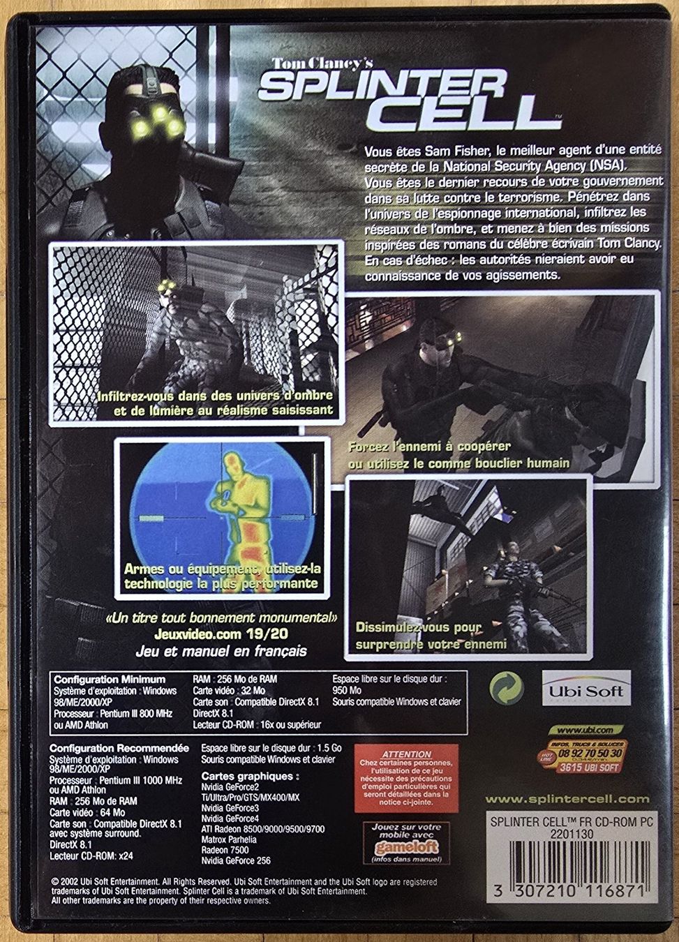 Microsoft Giochi: PC : Splinter Cell – Usato da Froideville venduto da xXSebastienXx 1