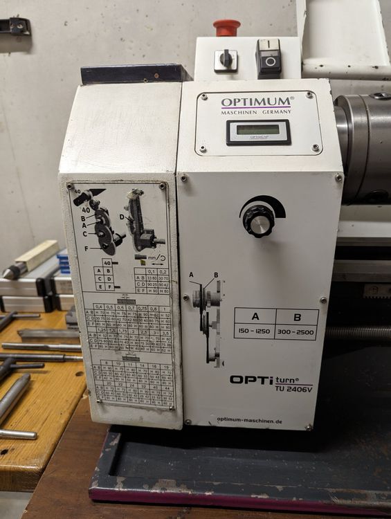 Drehmaschine OPTIMUM OPTiTurn TU 2406V (Gebraucht) in Oppligen für CHF ...