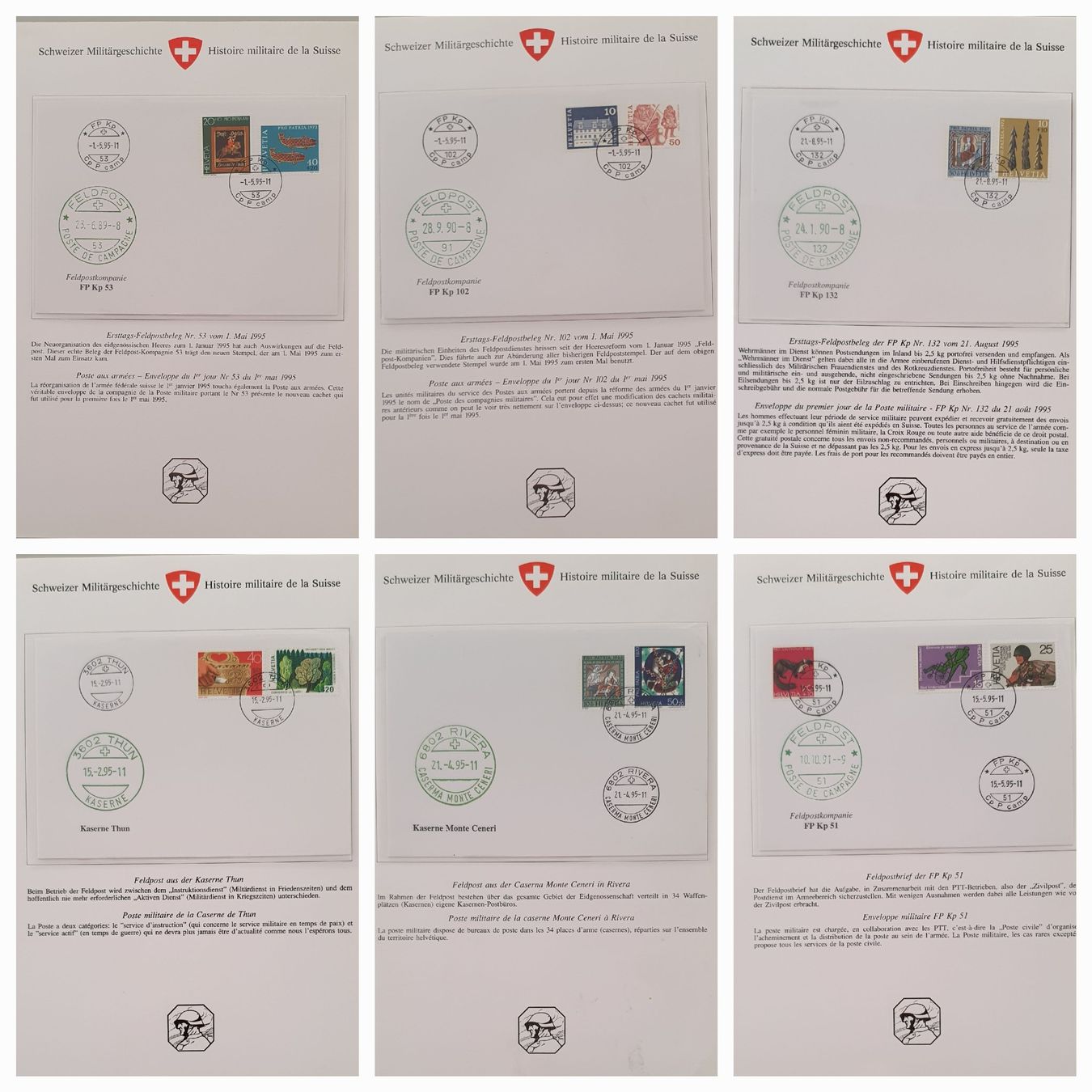 Tutti i francobolli: Album mit Soldatenmarke – Usato da Kreuzlingen venduto da Rschweiz1 9