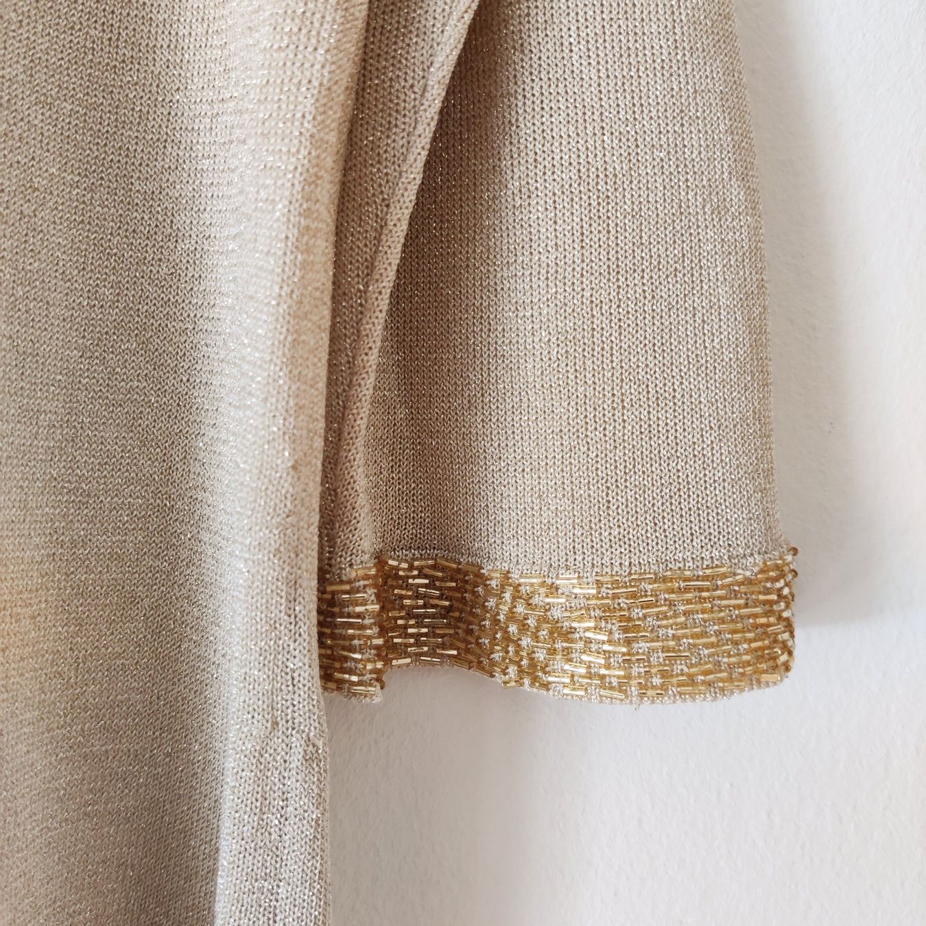 Maglioni & Felpe: Herzige gold Tunika Strick- Pulli Shirt Pullover Bluse Gr.S – Usato da Winterthur venduto da Lotusherz 2