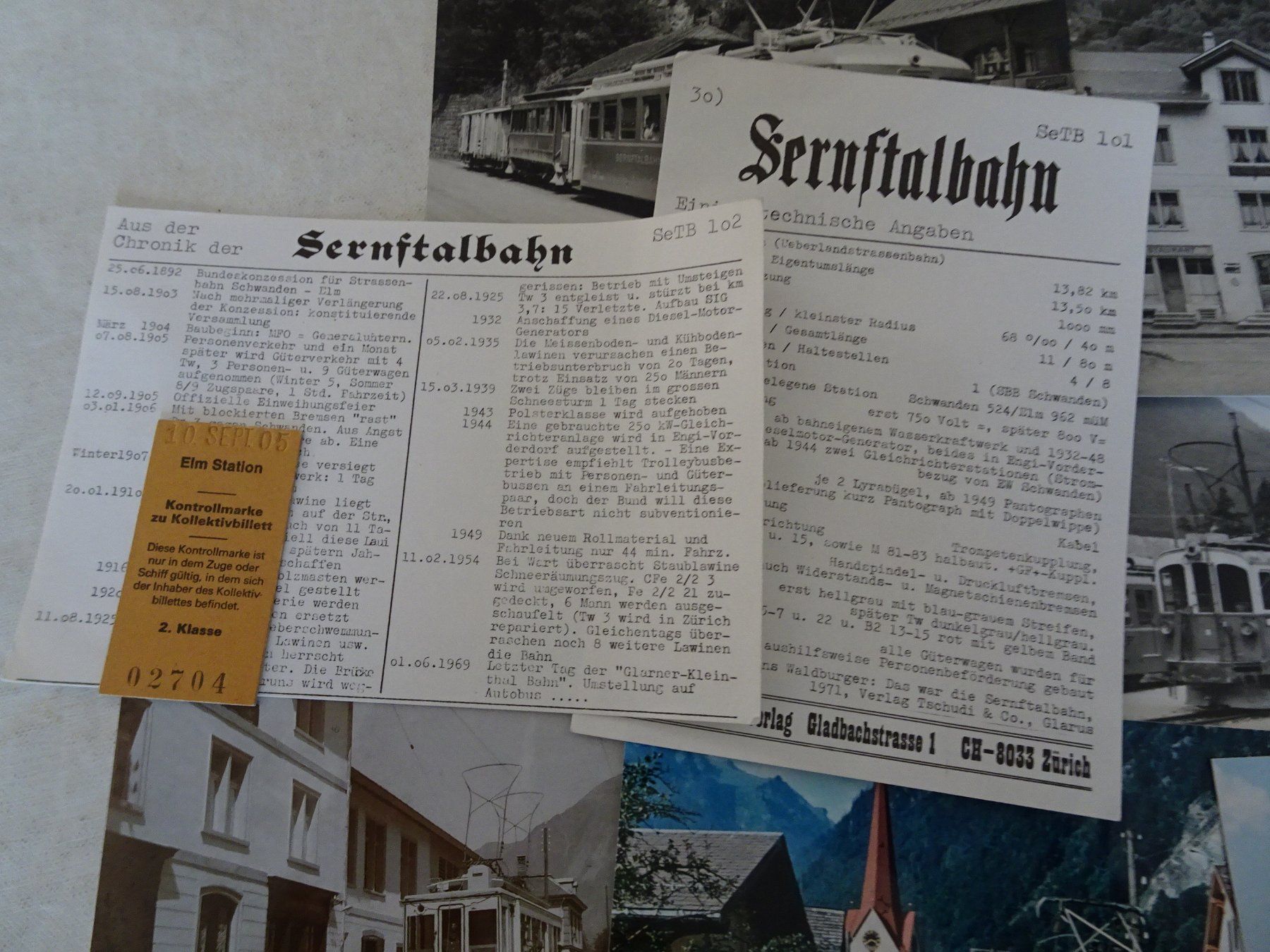 Cartes postales: Sernftalbahn Ansichtskarten Postkarten AK – D'occasion à Siebnen par niki61 1